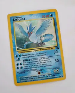 Pokemon Articuno 2/62 Holo Fossil Unlimited Rare TCG Card 1999 WotC English ENG - Image 1
