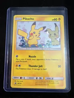 Pikachu SM162 Holo Black Star Promo Card - Image 1