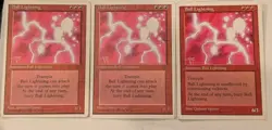 3x MTG- Ball Lightning x3 (1x 4th Edition & 2x 5th Edition) NM - Image 1