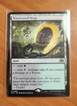 Magic MTG Wastewood Verge DFT 0268 Regular Rare - NM condition - Image 1