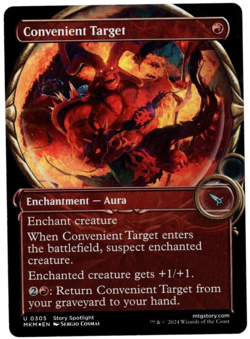 Convenient Target 0305 Uncommon Showcase Foil Karlov Manor MTG Near Mint - Image 1