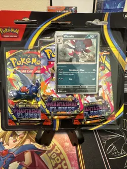 Pokemon TCG Phantasmal Flames 3 Pack Blister Pack Factory Sealed New - Image 1