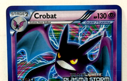 Pokemon B&W Plasma Storm CROBAT "STAFF" Gold Foil Stamped Prerelease Promo Card - Image 4