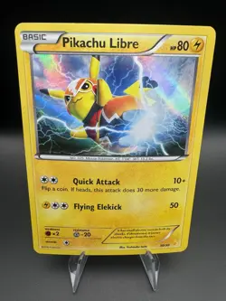 Pikachu Libre 30/30 C Holo Pokemon XY Trainer Kit: Pikachu Libre & Suicune - Image 1
