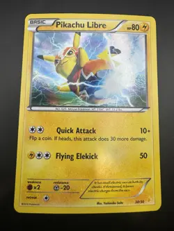 Pikachu Libre 30/30 C Holo Pokemon XY Trainer Kit: Pikachu Libre & Suicune - Image 3