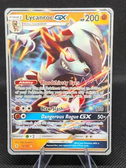 Pokemon Lycanroc GX 74/145 World Championship Card 2018 NM - Image 1