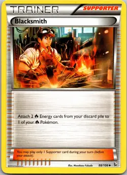 Blacksmith - XY - Flashfire 88/106 - Uncommon - NM Pokemon TCG - Image 1