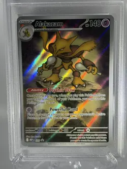 2025 POKEMON MEP EN-ME BLACK STAR PROMO #009 ALAKAZAM PSA 9 - Image 1
