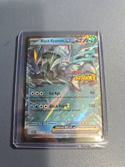 Pokemon TCG Black Kyurem EX 048/191 Surging Sparks Double Rare (NM) - Image 1