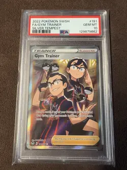 2022 Pokemon Silver Tempest Full Art Gym Trainer 191/195 PSA 10 Gem Mint - Image 1