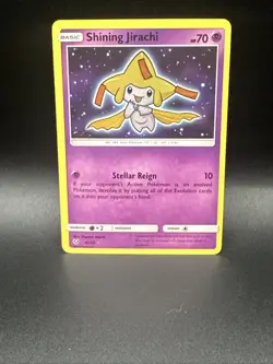 Pokemon TCG Shining Jirachi Shining Legends 42/73 Holo Shiny Holo Rare - Image 1