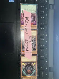 Yu-Gi-Oh! Misprint Pot of The Forbidden Herald Abyss 3 Cards with tape - Image 1