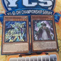 Yugioh Photon Emperor PHHY-EN00 + Galaxy Summoner PHHY-EN002 1st Edition NEW! - Image 1