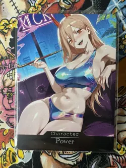 Power Chainsaw Man Goddess Story Waifu Anime Custom Card - Image 1