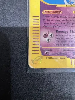 Espeon Aquapolis H9/H32 Holo Unlimited Pokemon Card 2003 - Image 3