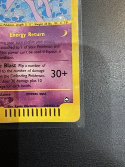 Espeon Aquapolis H9/H32 Holo Unlimited Pokemon Card 2003 - Image 4