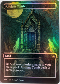 Ancient Tomb FOIL Proxy Playtest Card Custom Anime Fantasy Illustrated Art - Image 1