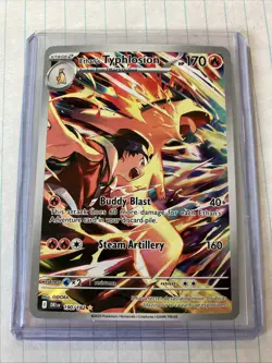 Ethan's Typhlosion 190/182 Holo Illustration Rare Destined Rivals Pokemon Card - Image 1