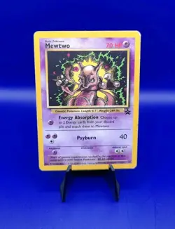 Mewtwo 14 Black Star Movie Promo Stamped Non Holo WOTC TCG 1999 Pokemon Card - Image 1