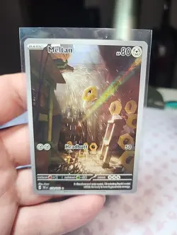 Meltan HP80 2024 Illustration Rare Collectible Pokemon Card No. 179/162 - Image 1