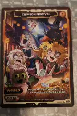 Gamersupps Vcard Crimson Festival - Power 9 Halloween Promo Card - Image 1