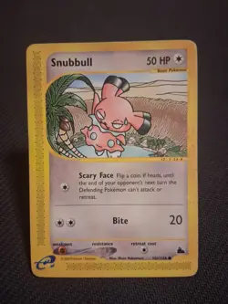 Pokemon TCG Snubbull Skyridge 2003 Card #101/144 -MP - Image 1