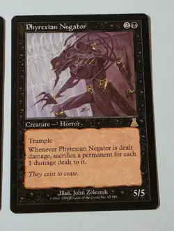Phyrexian Negator x3 - Urza's Destiny - Good Condition See PHOTOS - Image 5