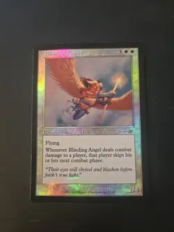Foil Blinding Angel from Nemesis Mtg Heavy Play - Image 1