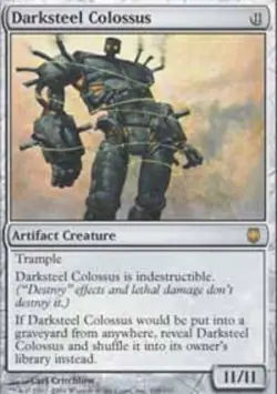 Heavy Play, English MTG Regular Darksteel Colossus Darksteel Magic the Gathering - Image 1
