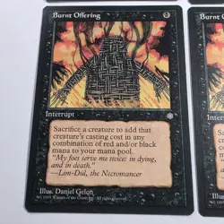 Mtg Burnt Offering x4 - Magic the Gathering Burnt Offering Played - Image 2