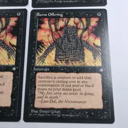Mtg Burnt Offering x4 - Magic the Gathering Burnt Offering Played - Image 3