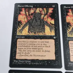 Mtg Burnt Offering x4 - Magic the Gathering Burnt Offering Played - Image 4