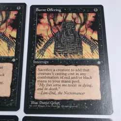 Mtg Burnt Offering x4 - Magic the Gathering Burnt Offering Played - Image 5