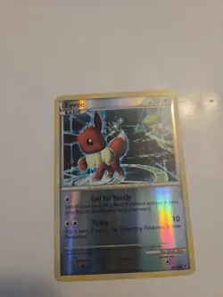 Pokemon TCG Eevee Card 48/90 HGSS Undaunted Reverse Holo Common - Image 1
