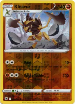 Kleavor 085/189 Reverse Holo Pokemon Sword & Shield Astral Radiance NM - Image 1