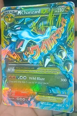 M Charizard EX 108/106 Secret Rare Pokemon XY Flashfire English Mega HP - Image 2