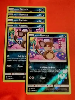Alolan Rattata 84/168 Reverse Holo (x1) Celestial Storm + (x4) Regular Pokemon - Image 1