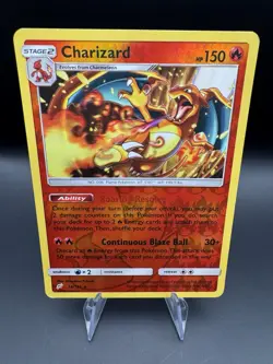 Charizard 14/181 Pokemon Sun & Moon Team Up Reverse Holo Rare 2019 - Image 1