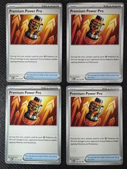 4x Premium Power Pro | Mega Evolution | 124/132 NM | C | Pokemon TCG Playset - Image 1