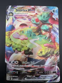 Snorlax VMAX 142/202 Pokemon Sword & Shield Base Set Ultra Rare Holo - Image 3