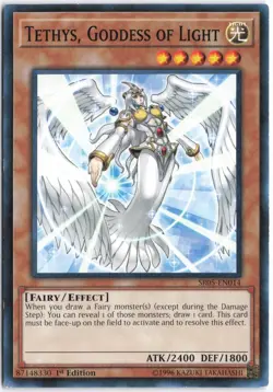 Yugioh - Tethys, Goddess of Light SR05-EN014 1st Edition NM - Image 1