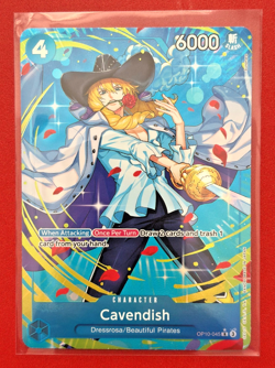 One Piece TCG OP-10 Royal Blood Cavendish #OP10-045 (Alt Art) Rare English - Image 1