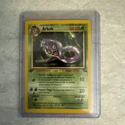 Pokemon Card 1st Edition Arbok 31/62 Fossil Non Holo WOTC - Image 1