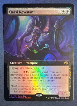 MTG Qarsi Revenant Extended Art Buy-A-Box Promos BABP Card Magic the Gathering - Image 1