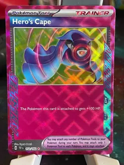 POKEMON HERO'S CAPE 152/162 RARE ACE SPEC HOLO TEMPORAL FORCES NM CARD - Image 1