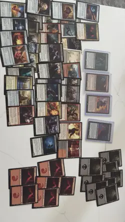 Magic MTG Card Lot 55 Total Cards - Image 1