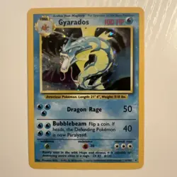 Pokemon Gyarados Holo Card 7/130 Base Set - Image 1