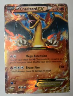 Pokemon TCG Charizard EX XY17 Holo Ultra Rare Black Star Promo Card - Image 1