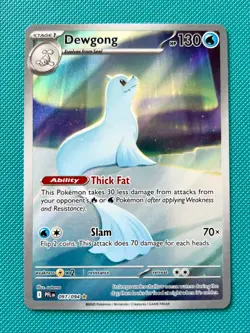 Dewgong Illustration Rare Holo 097/094 Phantasmal Flames Pokemon Card NM - Image 1