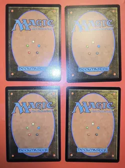 4X MTG,MAGIC, LAND, SWAMP, NM #0302, FIN, 3 REGULAR , 1 FOIL FINISH, NM, PLAYSET - Image 2